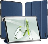 Dux Ducis - Tablet hoes geschikt voor OnePlus Pad Go/ OPPO Pad Air2 - Domo Tri-fold Case - Auto Wake/Sleep functie - Donker Blauw