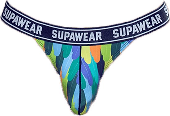 Supawear POW Thong Peacock - MAAT M - Heren Ondergoed - String voor Man - Mannen String
