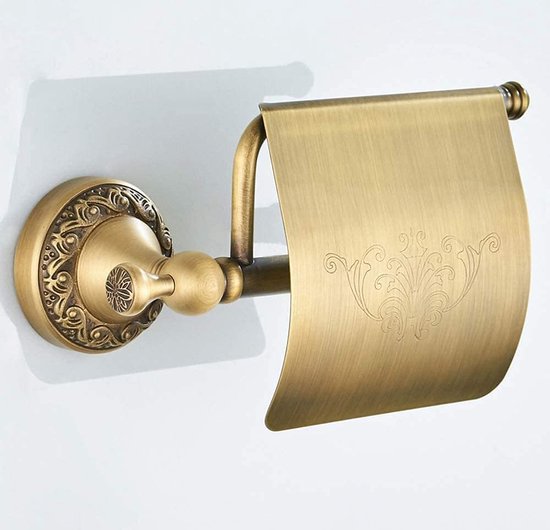 Weare Home Retro Vintage Antiek Design Olie Geschrobd Brons Alle Messing Zwarte Toiletborstelhouder met Keramische Mok Wandmontage Muurmontage Boren