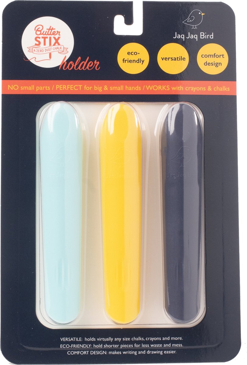 Jaq Jaq Bird Butter Stix Krijtjeshouder 3 stuks