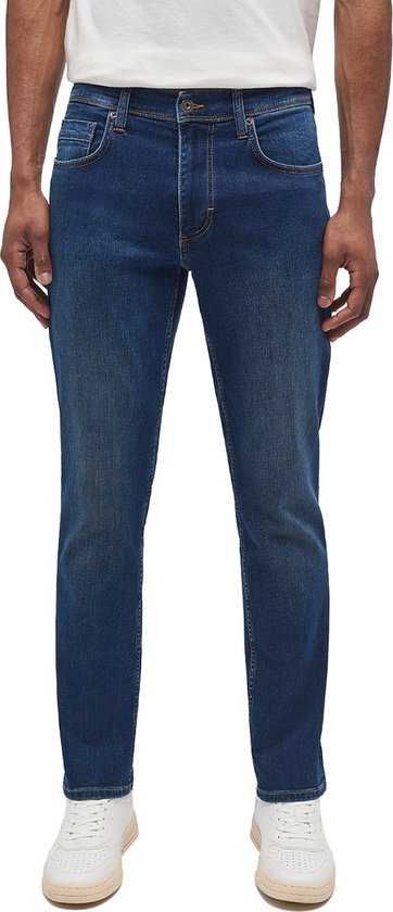 Mustang Heren Jeans Broeken WASHINGTON STRAIGHT regular/straight Fit Blauw 33W / 34L Volwassenen
