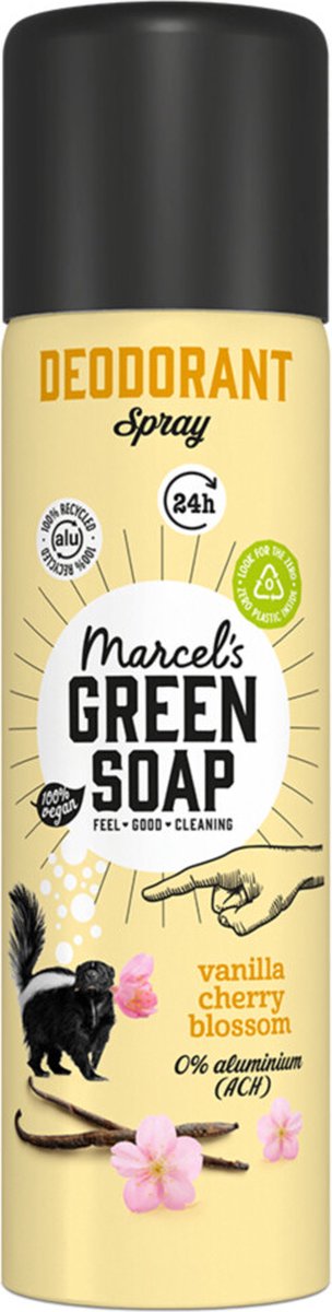 Goedkoopste Marcel's Green Soap Deodorant Spray Vanilla Cherryblossom 150 ml