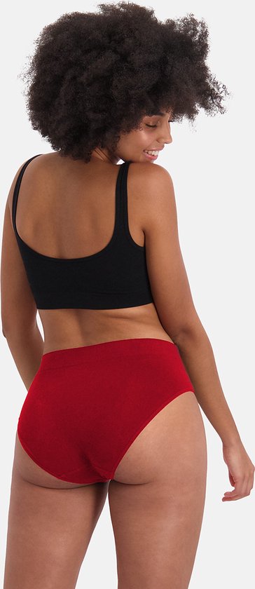 Seamless Full Briefs Belle (3-pack) - Rood XL