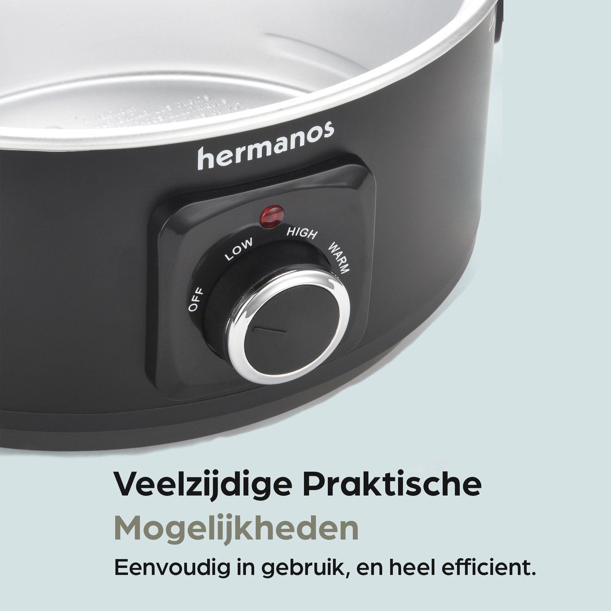 Hermanos SC01B Slowcooker 3.5 Liter met Uitneembare - afbeelding 3