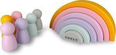 Youly® Montessori Speelgoed Regenboog - Sensorisch Speelgoed - Montessori voor thuis - Educatief - Baby Speelgoed - Siliconen - Pastel