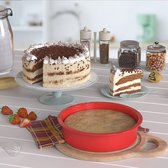 Ronde siliconen cakevormen, anti-aanbaklaag, bakvorm, 15 cm, rond en taartvorm voor laagcake, kaastaart, regenboogtaart en chiffon
