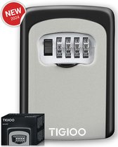TIGIOO Sleutelkluis – Kluisje met cijferslot voor Buiten en Binnen - sleutelkluisje met code voor buiten - Auto Slot - Opslag Beveiliging - Waterdicht en Roestvrij