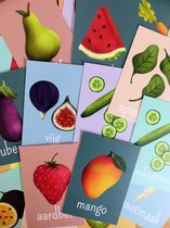 Tafelkaartjes met groente en fruit - Kinderopvang - Spel - Peuter - Kleuter - Voeding