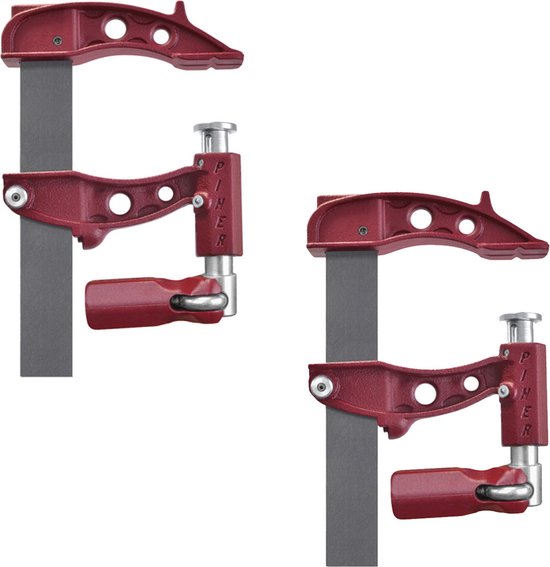 Piher Maxipress F – Set Da 2 Morsetti A Vite Ad Alte Prestazioni, 1000 Kg Di Forza, Per Saldatura, 150 Cm - 4