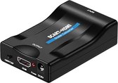 Qost - Scart naar HDMI Adapter - Audio/Video-omzetter - 720P / 1080P - Met USB-kabel - Compatibel met HDMI1.4