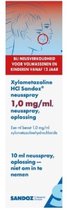 Sandoz Neusspray Xylometazoline 1.0mg/ml - 1 x 10 ml