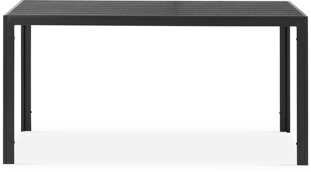 Lisomme Stan tuintafel zwart - 150 x 90 cm