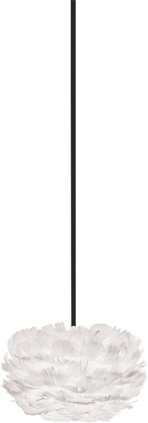 Umage Eos Micro hanglamp white - met koordset zwart - Ø 22 cm