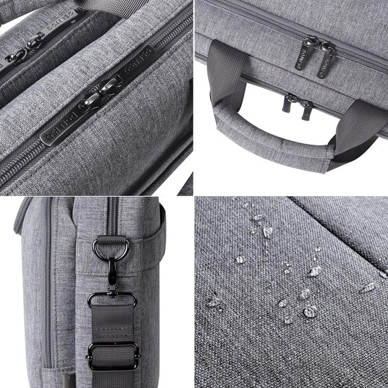 DEHIWI Sushi Dille Augurken Laptop Schoudertas Waterdichte Draagbare Laptop Aktetas Messenger Bag Case Mouw Met Handvat Strap, Zwart, 13 inch