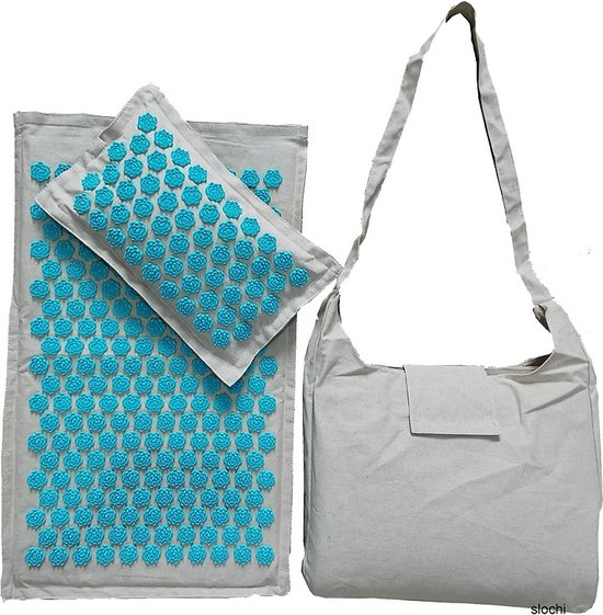 Clixify Shakti Mat Acupressuur Mat met Kussen en tas Shakti mat