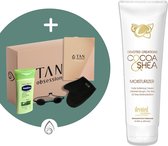 Devoted Creations ® Cocoa & Shea Moisturizer - Zonnebankcreme - Zonnebankcremes - Zonnebank creme - Met Bronzer - Incl. Exclusieve Tan Obsession Giftbox - 250 ML