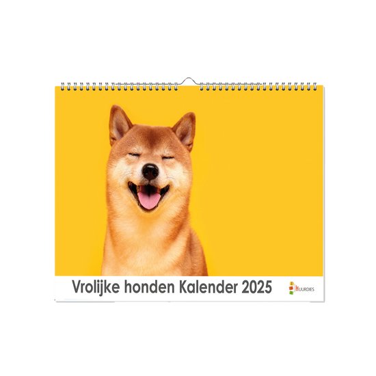 Kalender 2025 Vrolijke honden 35x24cm bol