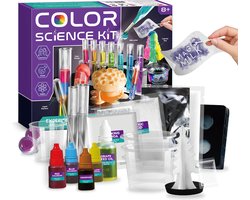 foto van scheikunde experimenteerset - wetenschap speelgoed experimenteren - experimenten voor kinderen - experimenteerdozen - kleuren experimenten - T3475G
