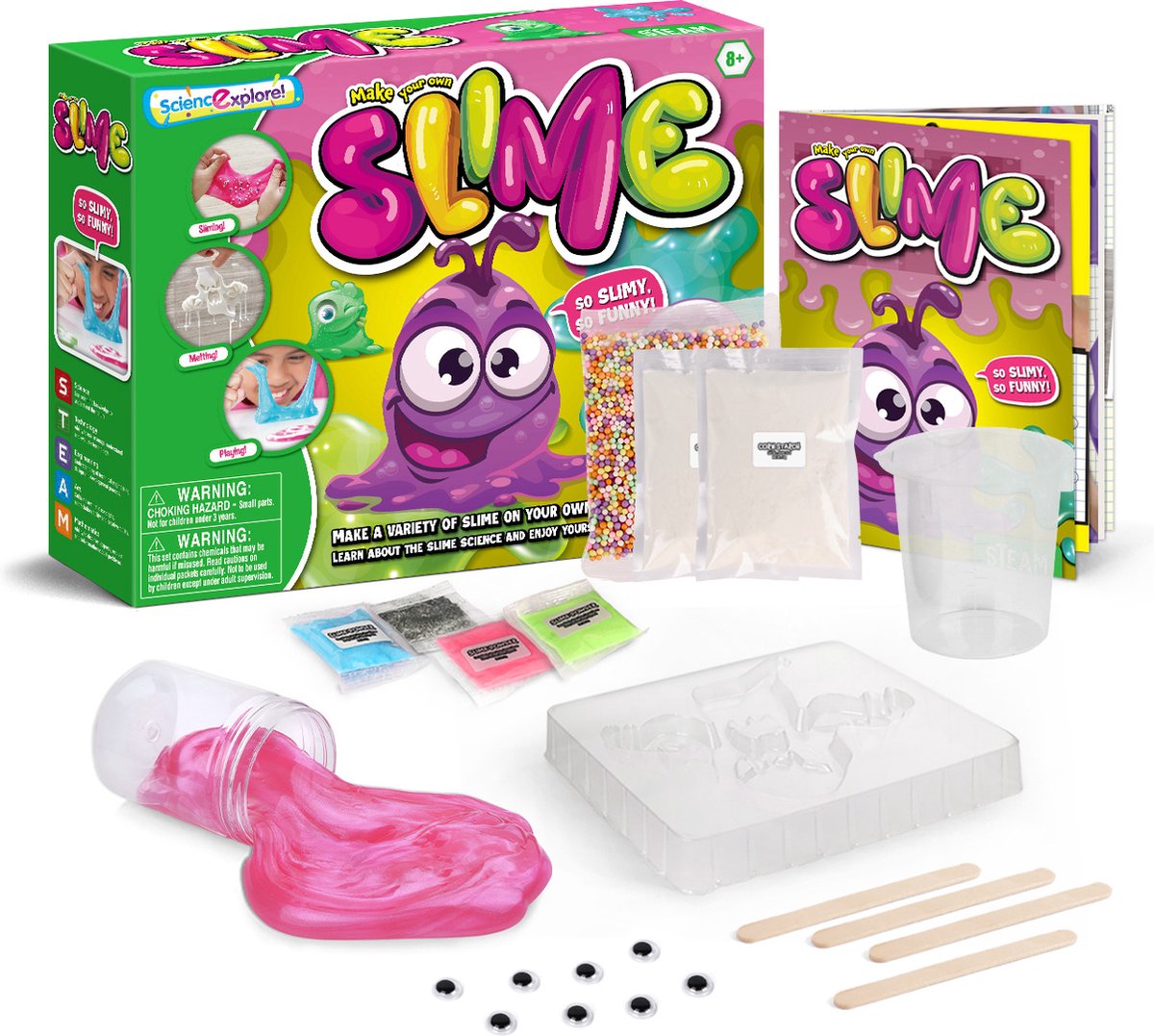 Science explore! scheikunde experimenteerset wetenschap speelgoed experimenteren experimenten voor kinderen experimenteerdozen Slime -T3502G