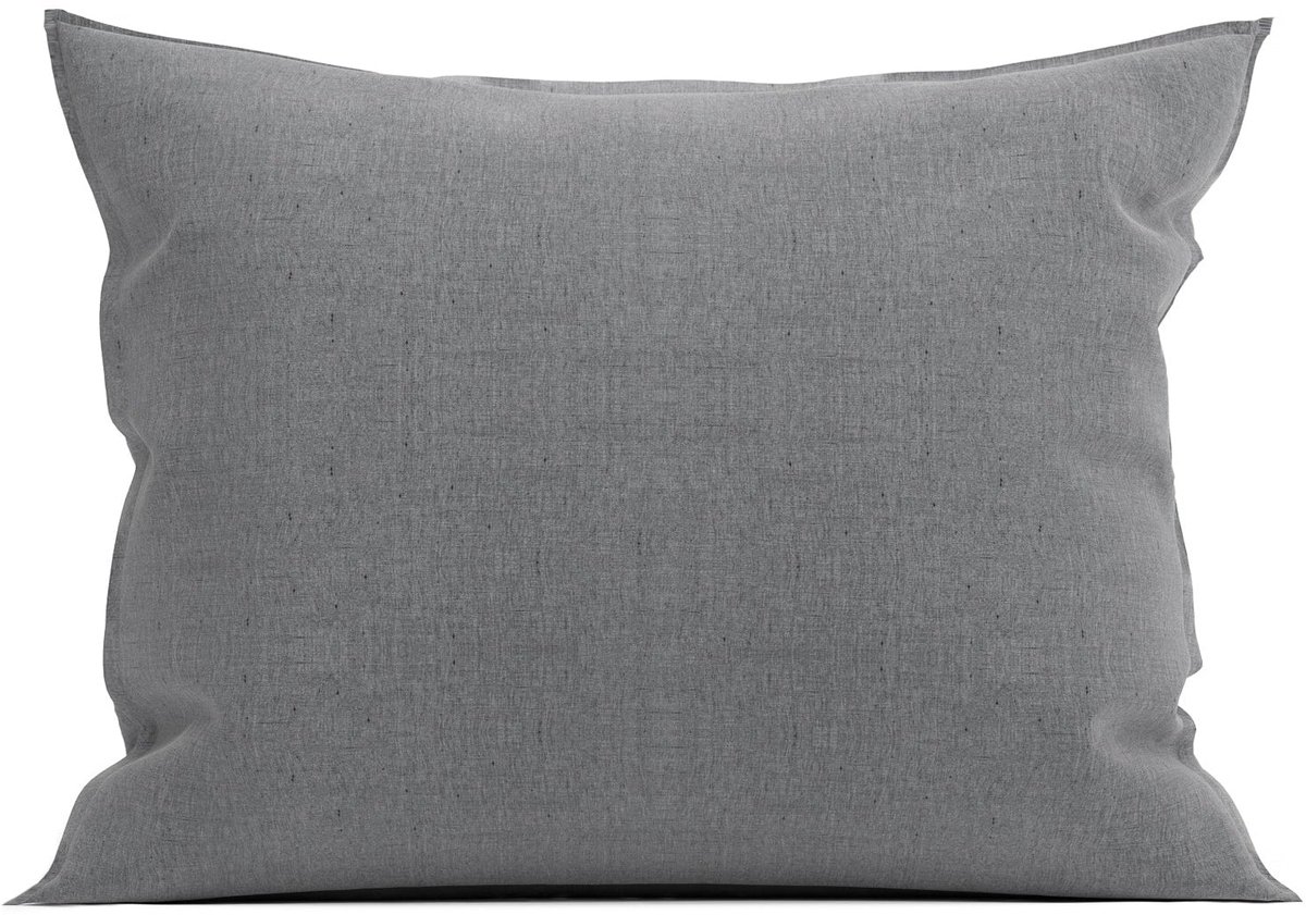 Heckettlane Franela Kussensloop - Grijs - 80x80cm - Grijs