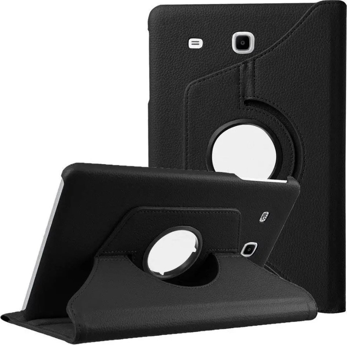 Waeyz - Hoes geschikt voor Samsung Tab A 7.0 2016 - 360° draaibaar bookcase - Zwart – 7.0 inch cover beschermhoes met standfunctie