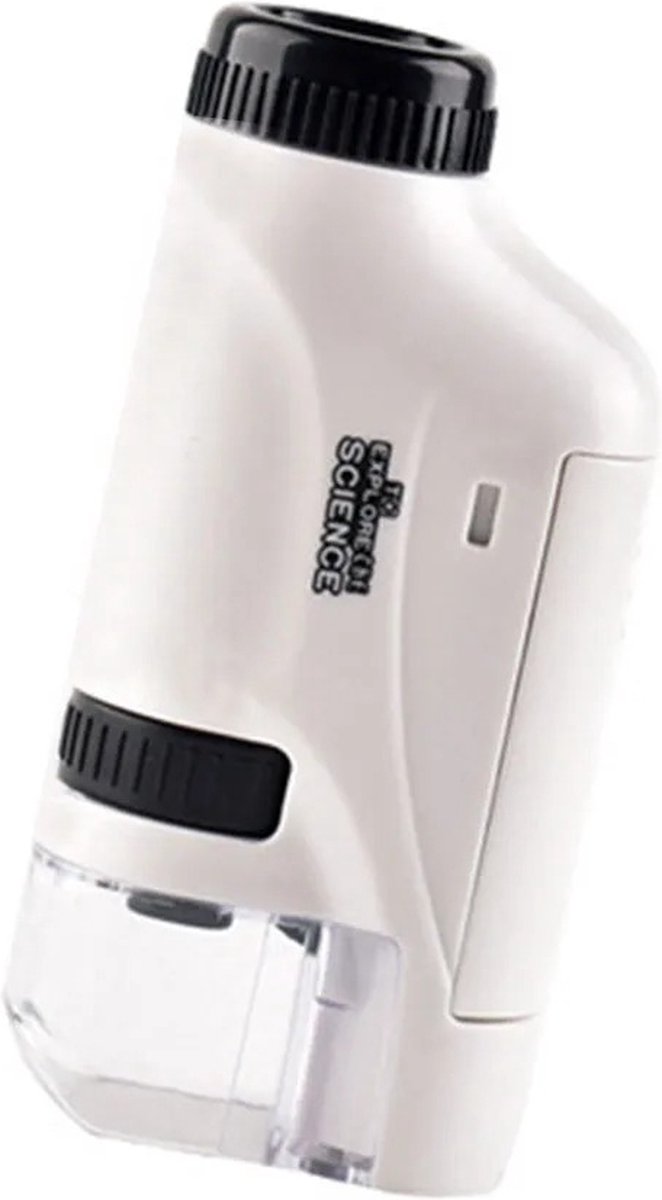 Hand microscoop set voor kinderen - Wit - Educatief speelgoed - 60x & 120x - STEM Handheld Microscope zakmicroscoop