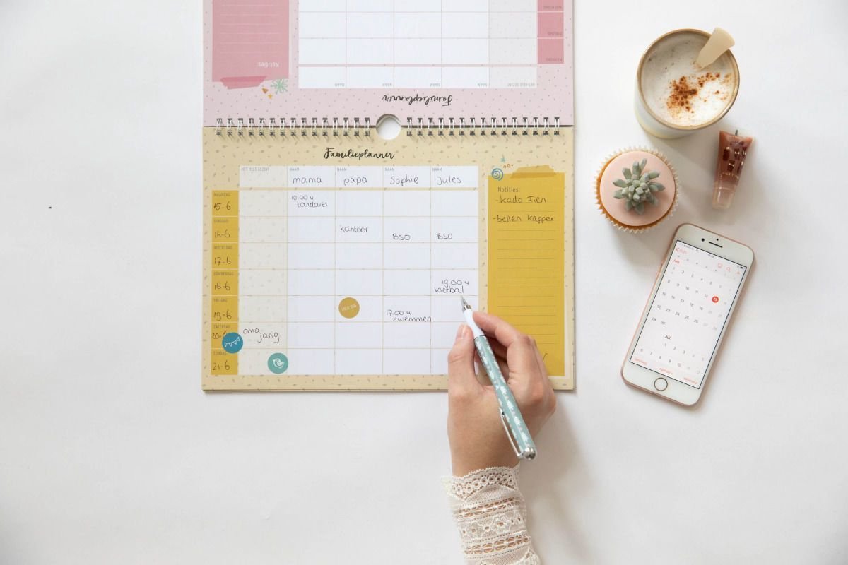 Maan Amsterdam - Familie weekplanner - A4 - Inclusief stickervel — afbeelding 16