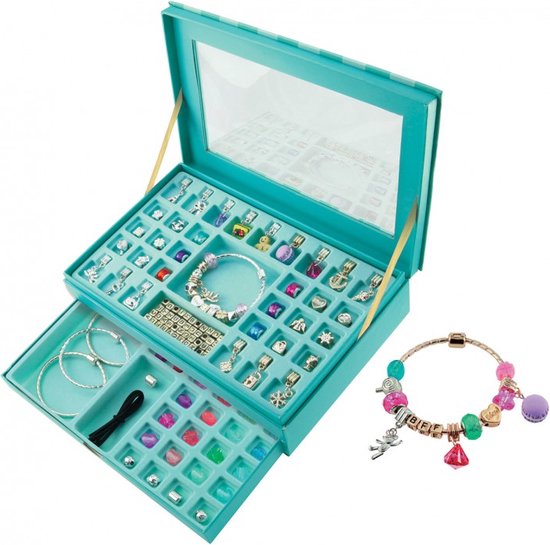 Boîte à Bijoux De Luxe - Boîte à Bijoux pour Enfants - Avec Bracelets, Colliers et Pendentifs - Dans une Boîte de Rangement Pratique