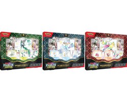foto van Pokémon TCG - Scarlet & Violet - Paldean Fates Premium Collection (Meowscarada ex / Skeledirge ex / Quaquaval ex - 1x Random Box)