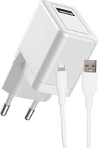12W USB Power Adapter - Geschikt voor oudere iPad - Oplader met USB Kabel - 1 Meter - Wit