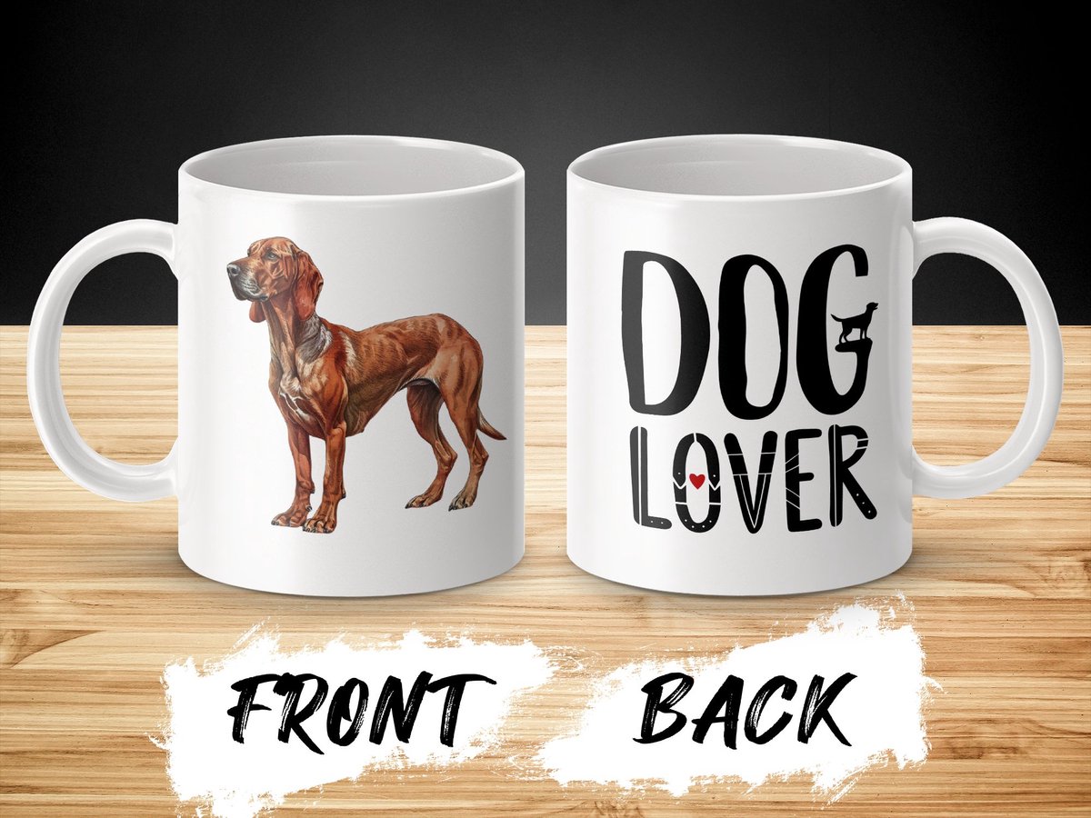 Mok Redbone Coonhound dog - Hond/ dog lover