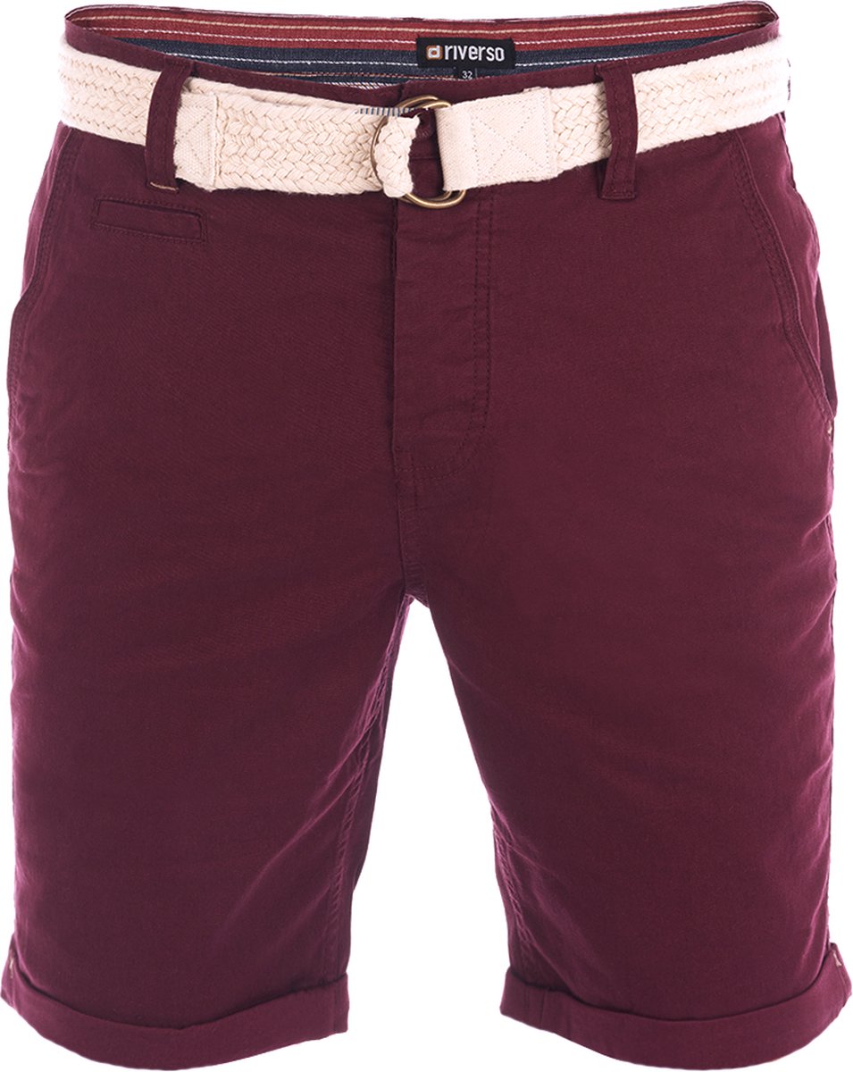 riverso Heren Short RIVHenry regular/straight Rood W 31 Volwassenen Zomershorts