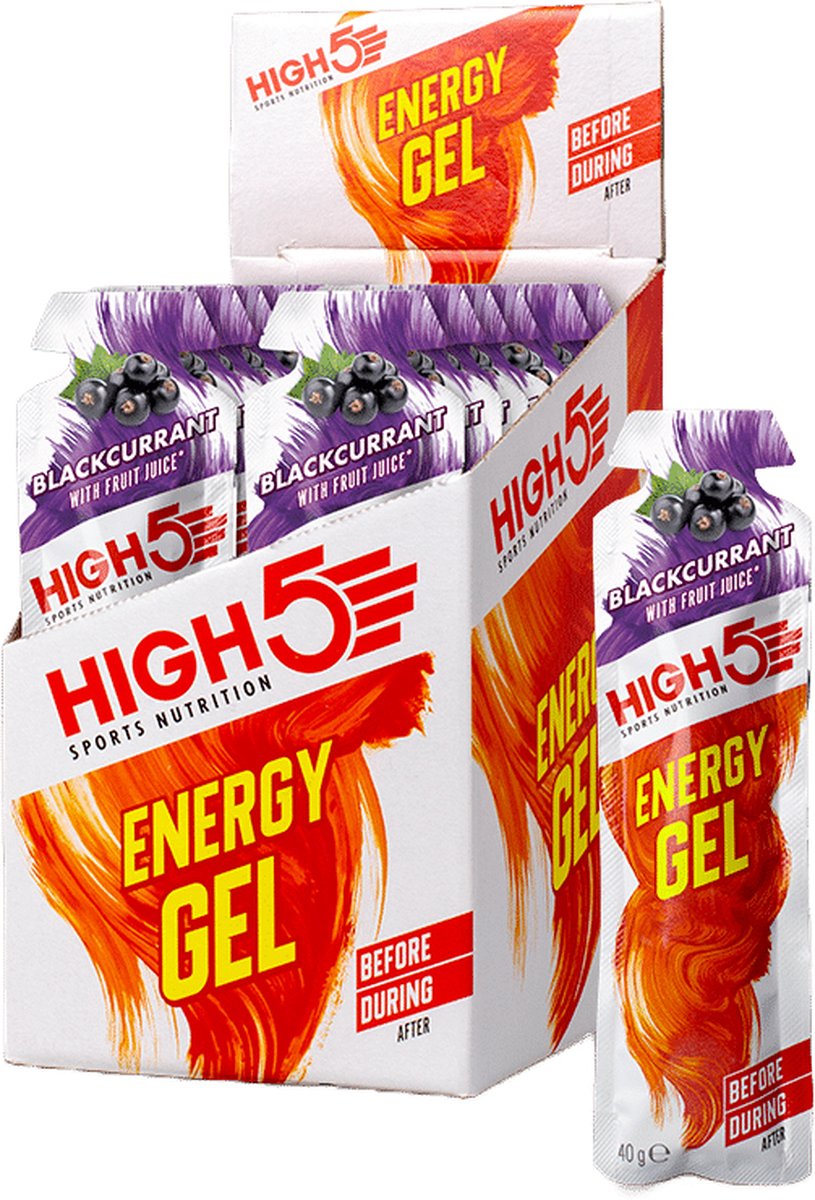 Goedkoopste HIGH5 - Isotonic Energygel - Blackcurrant smaak - Energie gel - Isotone Sportgel - Hardlopen & Wielrennen - 20 x 40ml