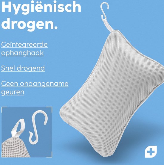 Petit Coussin De Bain Gris - Support Nuque Antidérapant Avec Ventouses Pour Détente Maximale