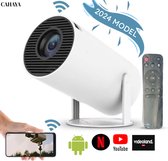 Cahaya 2024 vernieuwd model - Mini Beamer - mini projector - draagbare beamer - projector / beamer - Geïntegreerd Android 12.0 systeem - Screen mirroring smartphone - Home cinema - Magcubic HY300 - Airplay