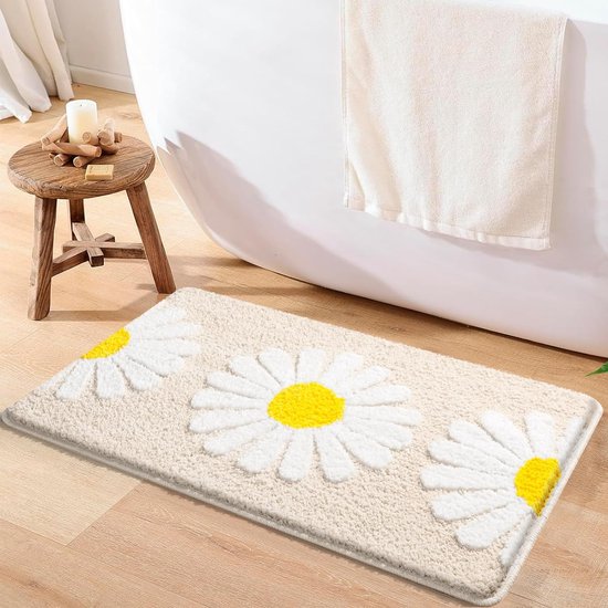 Badmat - Mat Voor In De Badkamer Traagschuim Badkamertapijt Zachte Badmat Antislip Absorberend Wasbaar Grijs 40 X 60 Cm