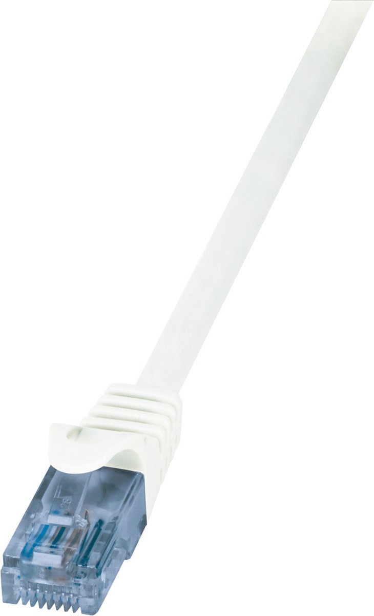 CAT6a U/UTP wit 1M CCA - Netwerkkabel - Computerkabel - Kabel