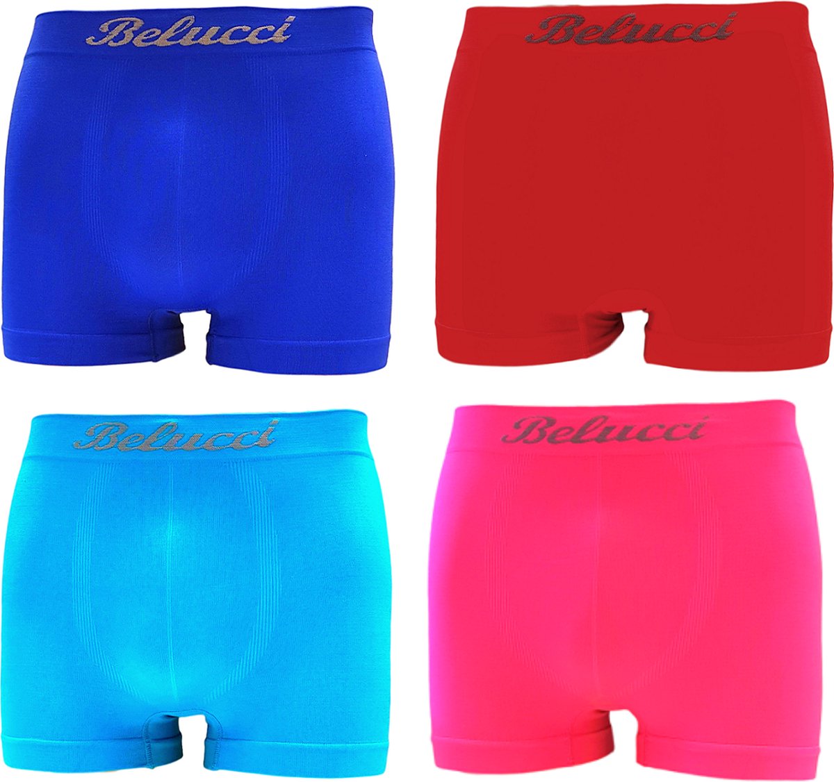 Belucci heren boxershorts microfiber 4pack maat XL/XXL