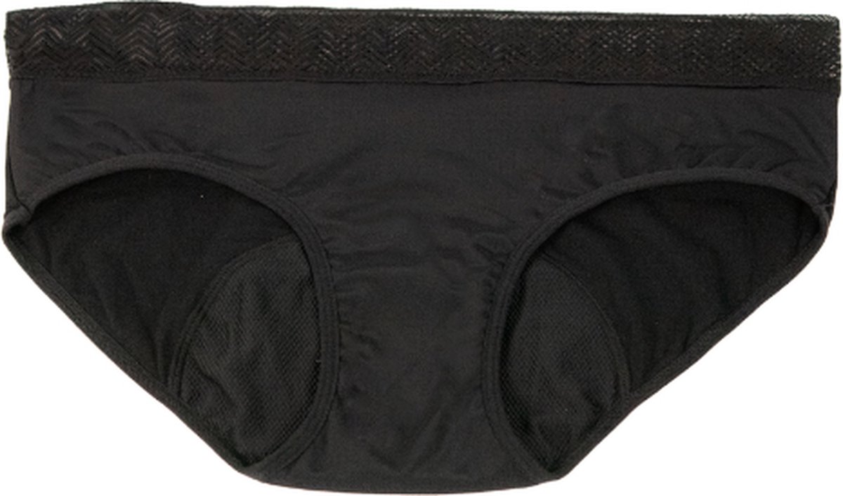 Selenacare Classic - Menstruatie ondergoed - Maat S - Zwart - Absorberend - Lekvrij - Comfortabel