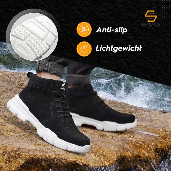 Chaussures de sécurité Shraks Stride - Chaussures de travail pour femmes et hommes - Embout en acier - Sneaker - Design respirant et léger - Taille 39