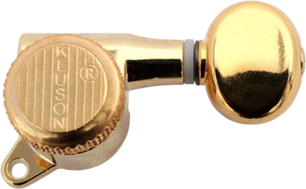 Kluson Backlock mechanieken 6L 45° goud - Stemmechaniek voor gitaar