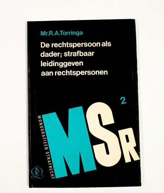 Rechtspersoon als dader - cover