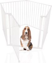Bettacare Huisdierenren Assortiment, Pentagon, Wit (10 opties beschikbaar), Zijkant Panelen, Hondenren voor Huisdieren Honden en Puppy's, Puppyren geschikt voor binnen- en buitengebruik, Eenvoudige Installatie