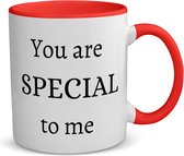 Akyol - you are special to me koffiemok - theemok - rood - Liefde - mensen die jij liefde wilt geven - cadeau - kado - liefde - geschenk - verjaardag - 350 ML inhoud