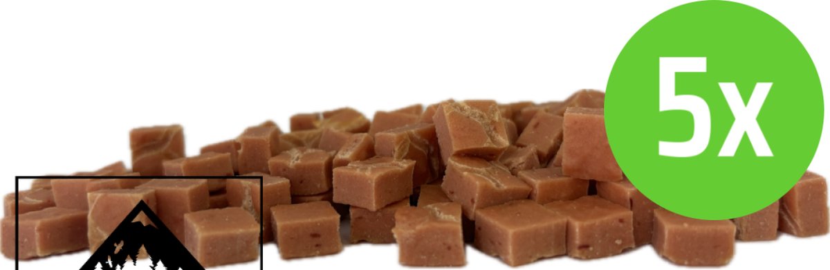 Puur Fit Cubes Lam 100 gr - Hondensnack - 5 verpakkingen