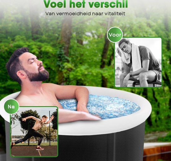IJsbad – Zitbad - Dompelbad – Inclusief Thermische Deksel & Afdekhoes ...