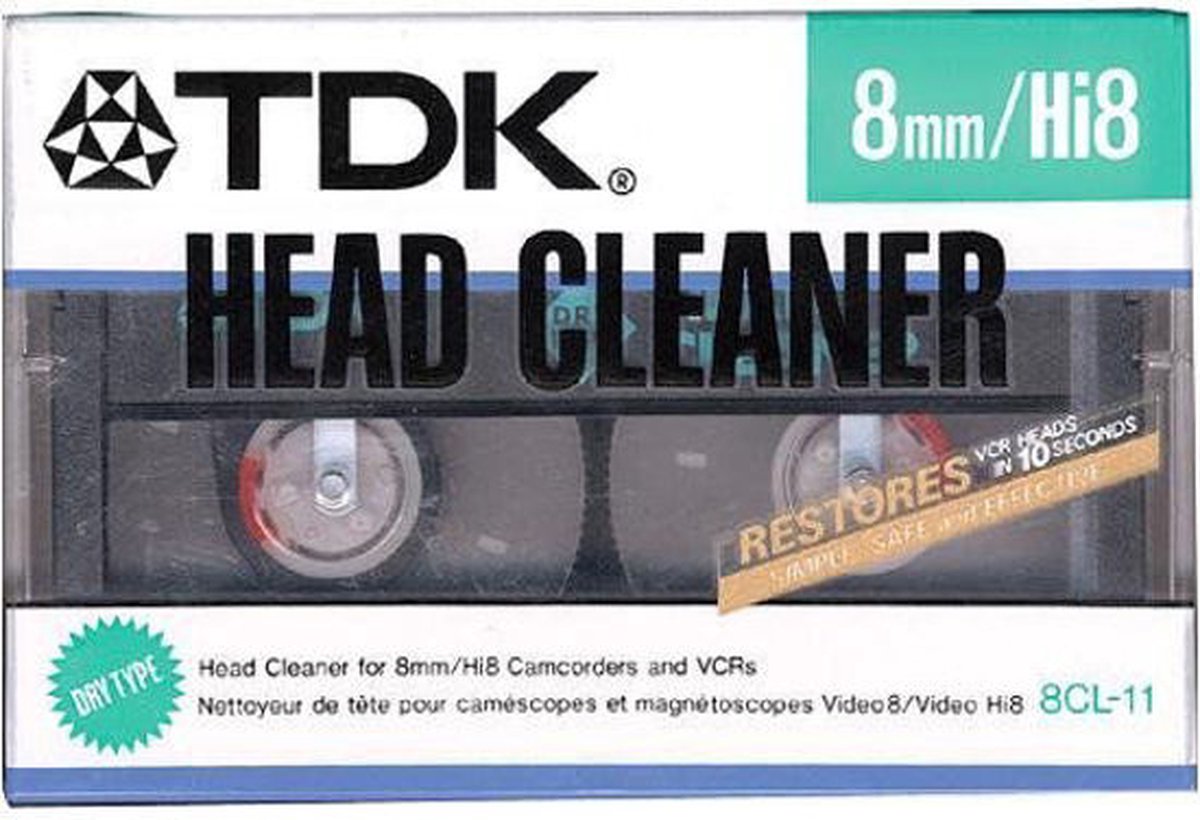 TDK - 8mm/Hi8 - Head Cleaner - 8CL-11 | bol