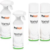 Protexx Set - 2x Textile Protector + 2x Textile Cleantex Vlekkenspray