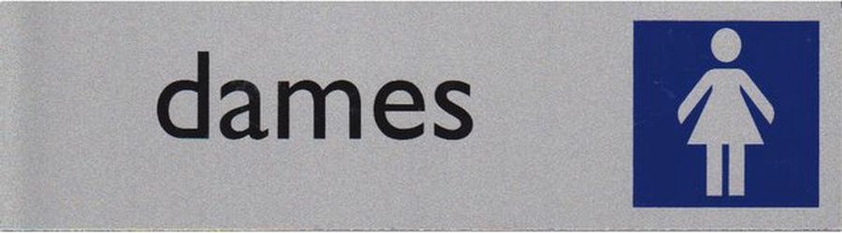 INFOBORD PICTOGRAM DAMES 165X44MM