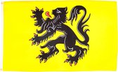 VlagDirect - drapeau flamand - Flandre drapeauE - Région flamand du drapeau - 90 x 150 cm.